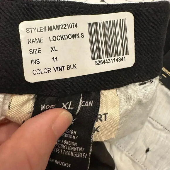 Modern American (Fidelity) men’s NWT’s Lockdown shorts in black. Size XL - Picture 7 of 7